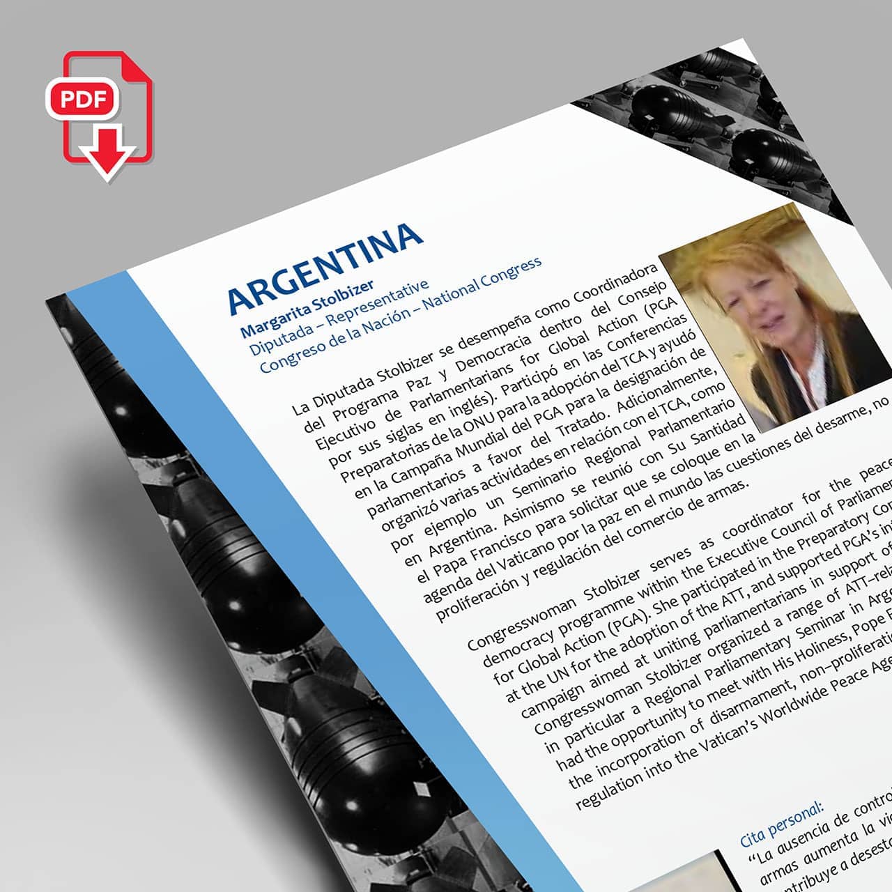 View tribute to Dip. Margarita Stolbizer