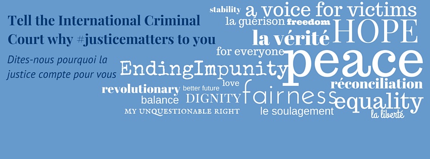 Tell the ICC why Justice Matters to You