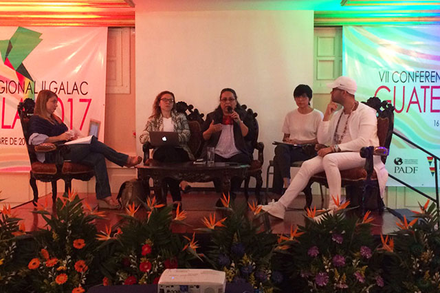 [Delegation] From left to right, Mr. Alex Roche, Program Officer of PGA’s SOGI Campaign, PGA member Dip. Gloria Reyes from the Dominican Republic, and Dominican civil society representative Ms. Rosanna Marzan, Executive Director of the NGO Diversidad Dominicana.