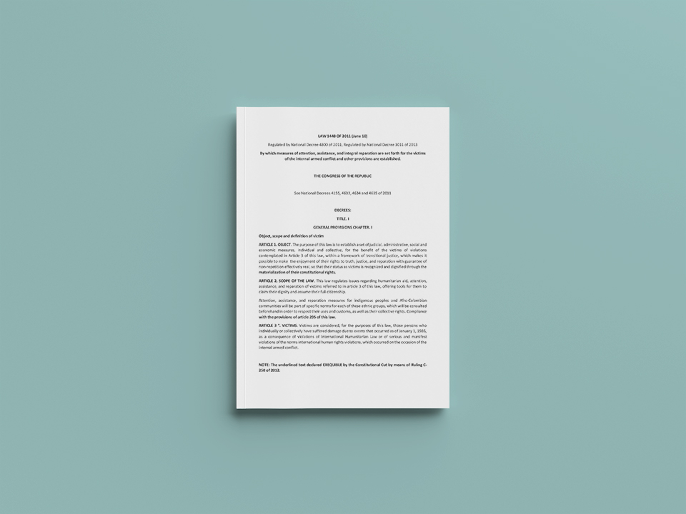 Peace Agreement signed by the Republic of Colombia and the Revolutionary Armed Forces of Colombia