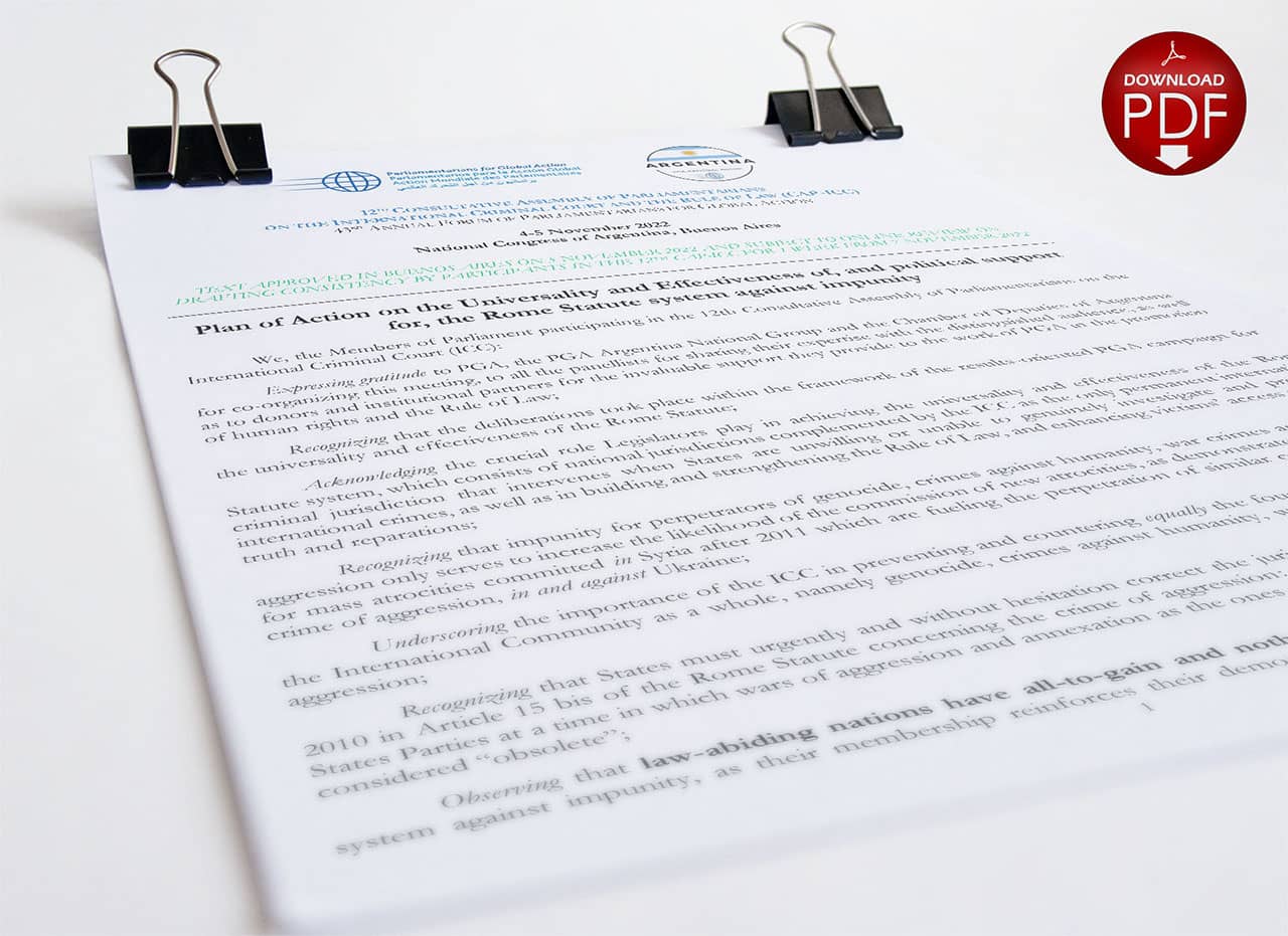 Plan of Action on the Universality, Effectiveness and Integrity of the Rome Statute system against impunity