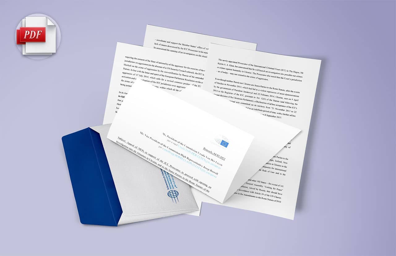 Appeal of MPs in support of the ICC investigation into the Situation in Ukraine