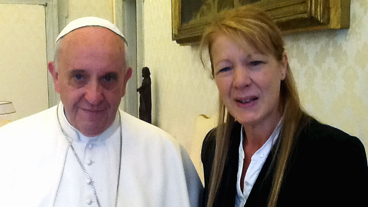 La Diputada Margarita Stolbizer, Presidenta del bloque GEN/FAP fue recibida en audiencia privada por el Papa Francisco.