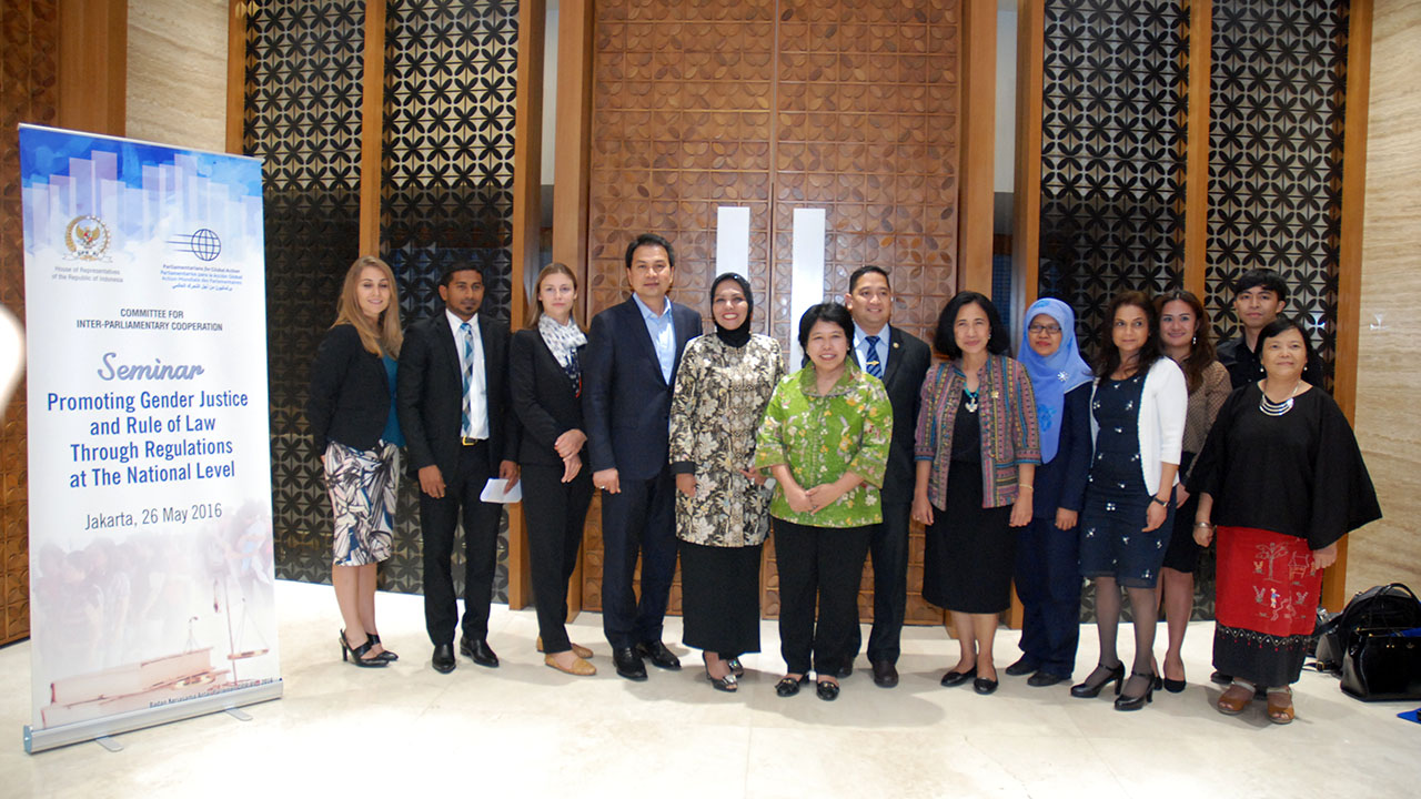 Seminar on Promoting Gender Justice and the Rule of Law - 26 May 2016, Parliament of Jakarta, Indonesia