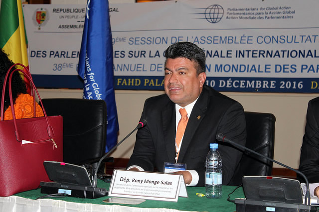 Dip. Ronny Monge Salas, Costa Rica serves on PGA’s Executive Committee. He is a Costa Rican lawyer and politician for the National Liberation Party.