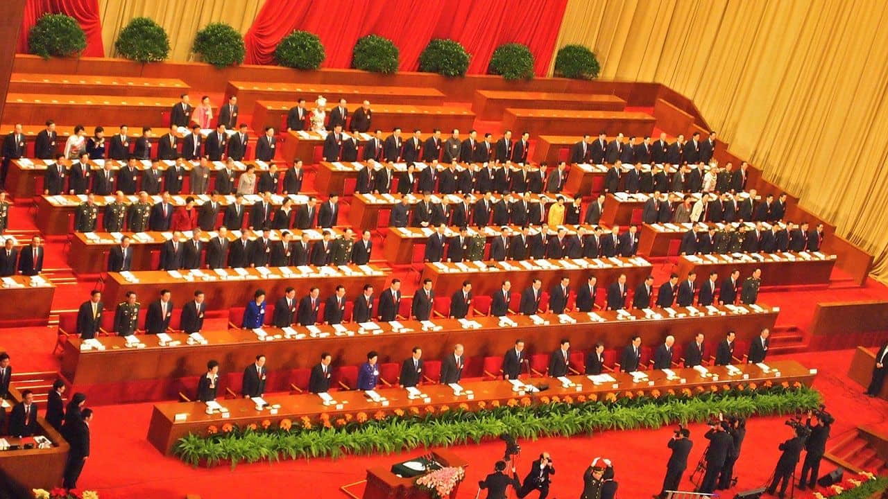 National People's Congress at the Great Hall of the People, Beijing, China. Photo: Remko Tanis