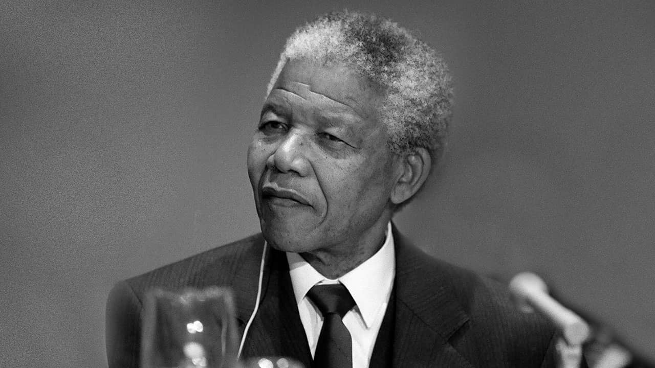 UN Photo/John Isaac Nelson Mandela, the former President of South Africa, addresses a press conference at UN Headquarters in New York in December 1991.