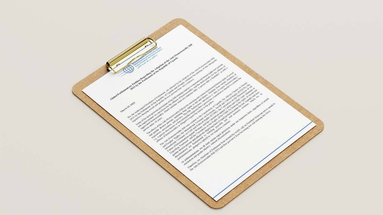 MPs worldwide call on President Museveni not to assent to the Anti-Homosexuality Bill 2023