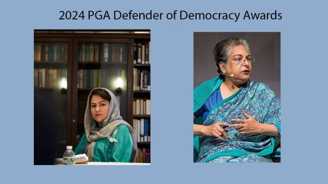PGA Honors Hina Jilani and Fawzia Koofi with the 2024 Defender of Democracy Award