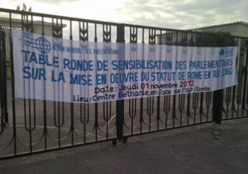 Roundtable on the Sensitization and Mobilization of MPs for Domestic Prosecutions and Access to Justice for Victims in the DRC, Kinshasa