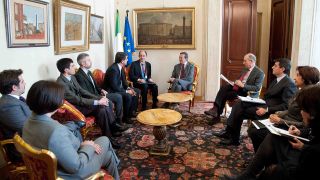 President of the Italian Chamber of Deputies receives a PGA Delegation