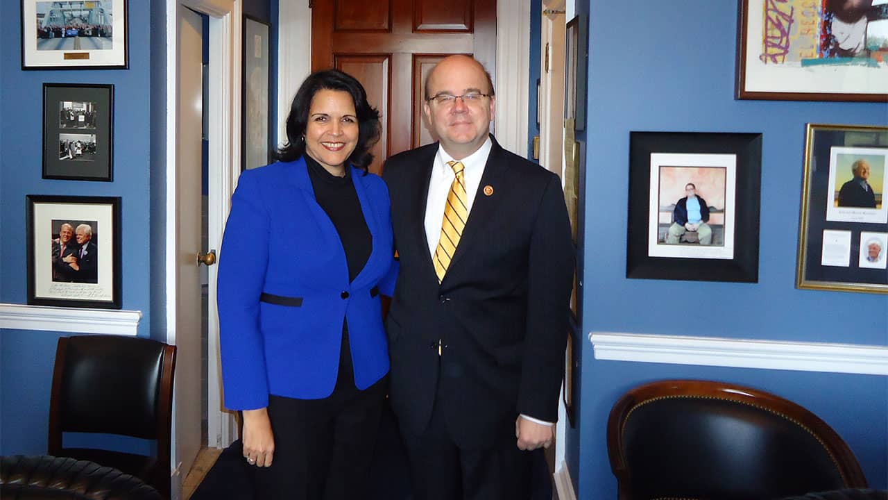 Meeting at the office of United States Representative and PGA member Mr. Jim Mc Govern with Diputada Minou Tavarez Mirabal, Rep. Dominicana, PGA Chair of International Council.