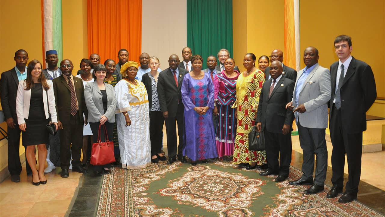 The first session of the Working Group was held in the National Assembly of Côte d’ Ivoire in Abidjan on 31 January and 1 February 2014.