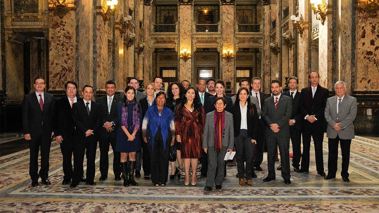 Parliamentarians from Latin America at the Chamber of Representatives of Uruguay in Montevideo, PGA Parliamentary Seminar and technical Workshop