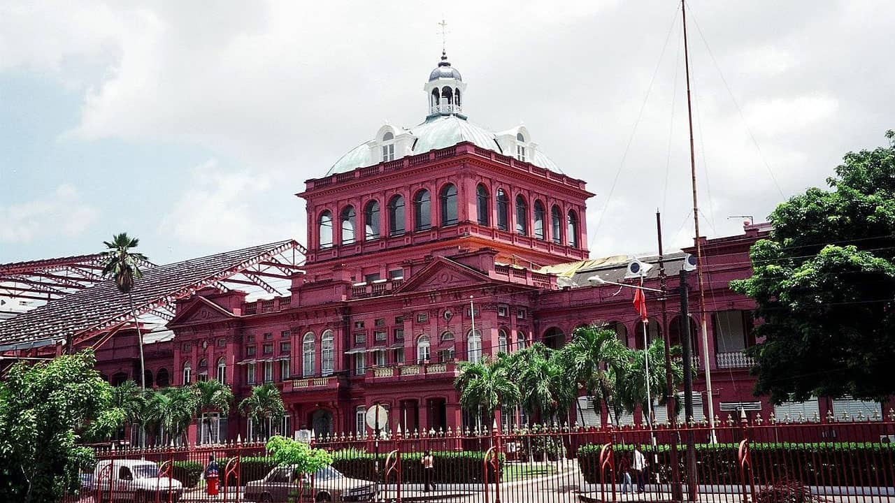 Parliament of Trinidad and Tobago, Redhouse, Port of Spain. Photo: Anthony Mendenhall.