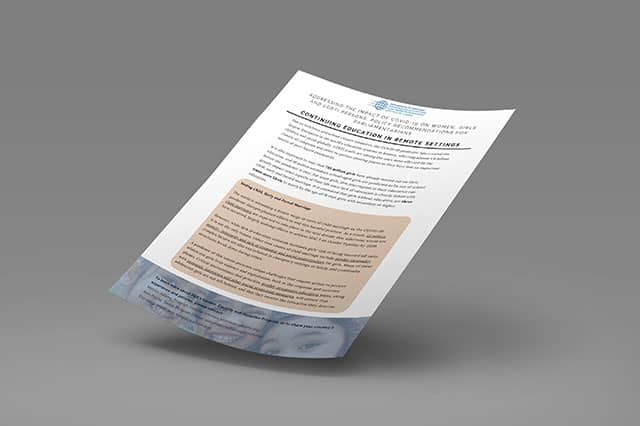 Continuing Education in Remote Settings