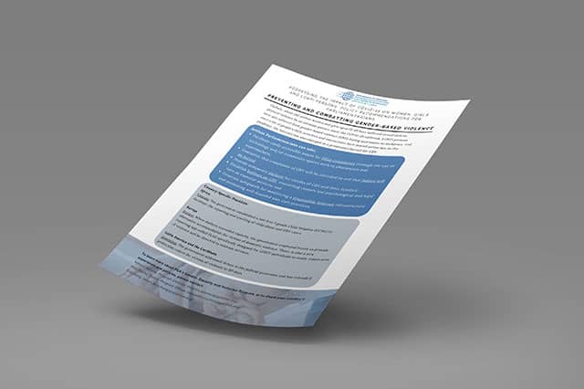 Preventing and Combatting Gender-Based Violence