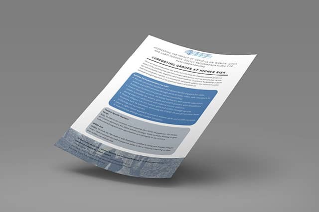 Supporting Groups at Higher Risk