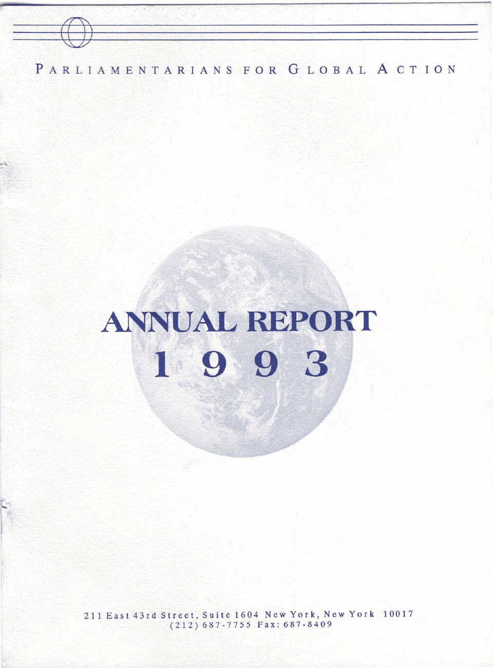 Rapport annuel de PGA 1993