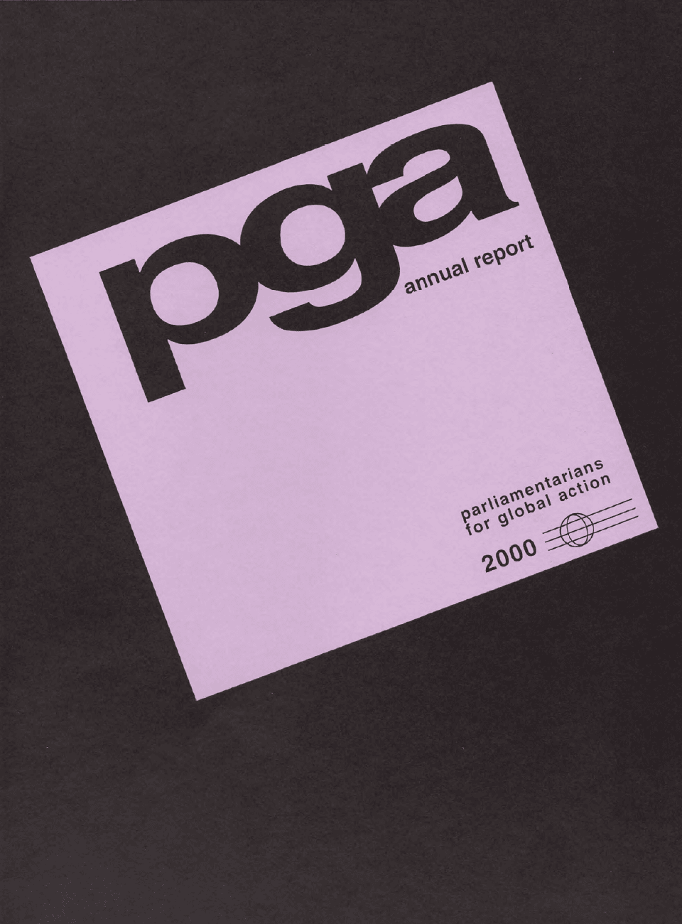 Rapport annuel de PGA 2000