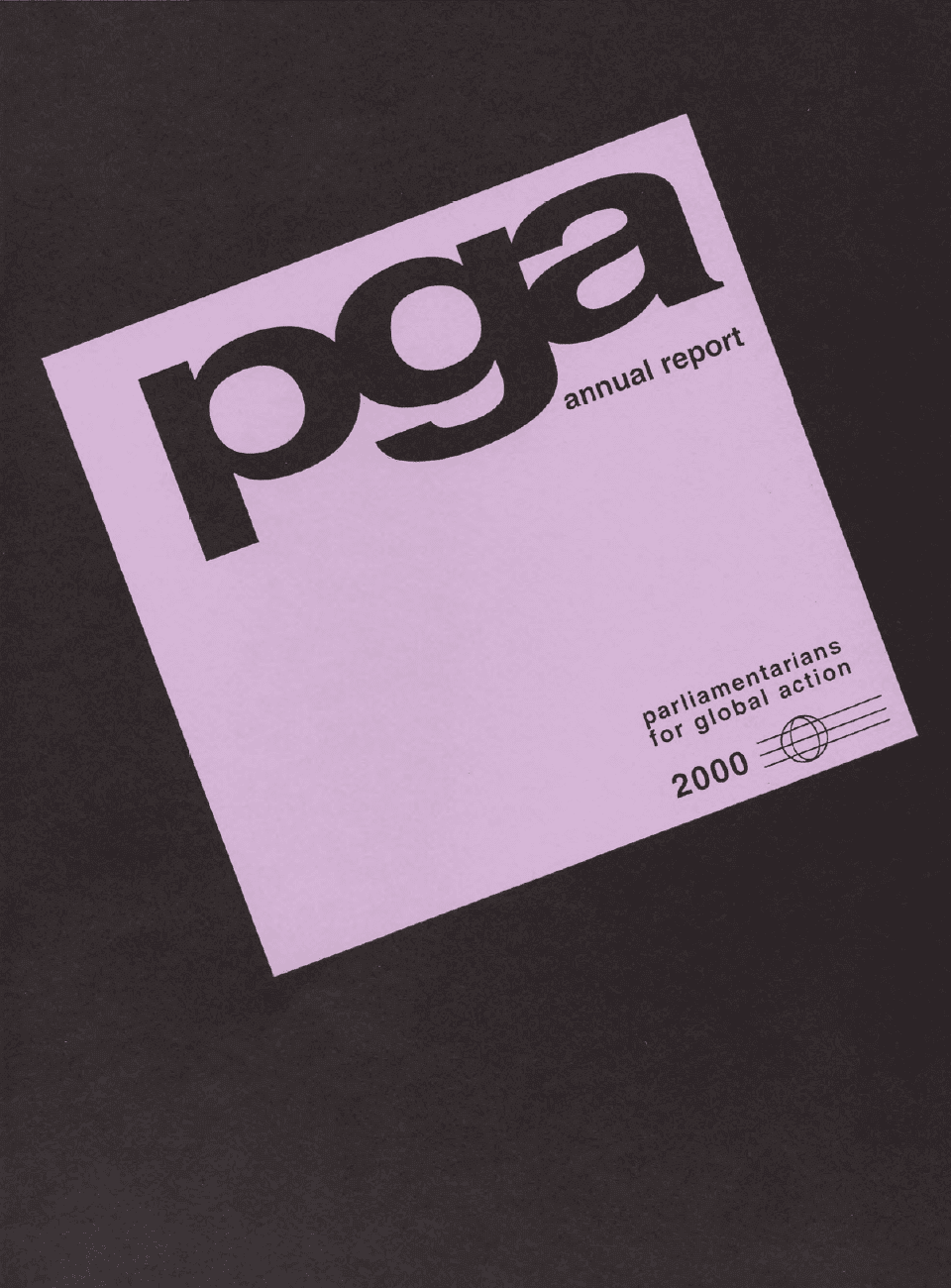 Rapport annuel de PGA 2000